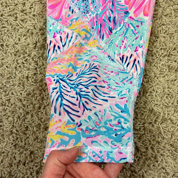 Lilly Pulitzer weekender high rise leggings splash dance sz lg - Picture 4 of 10